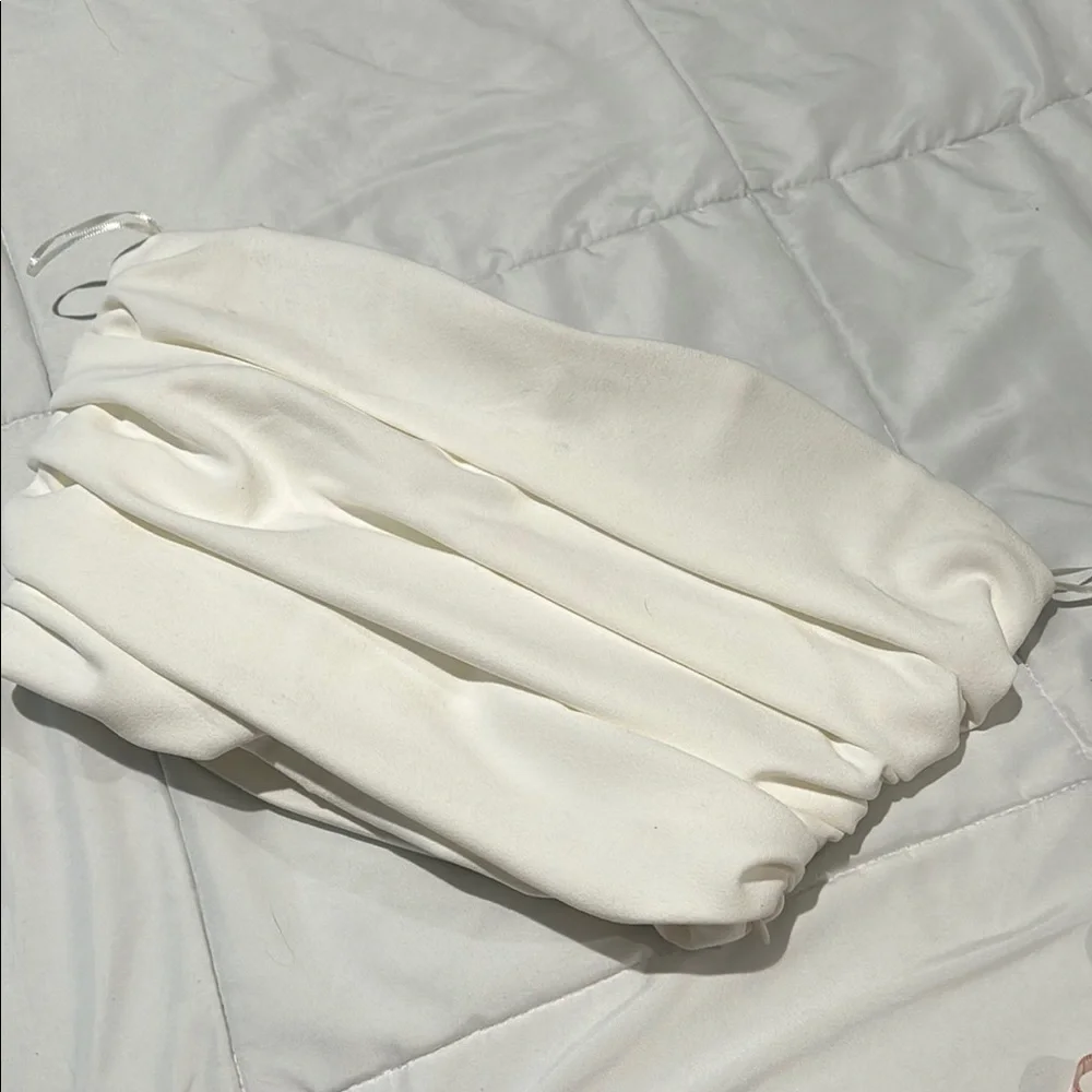 White Cropped Top - Picture 1 of 6